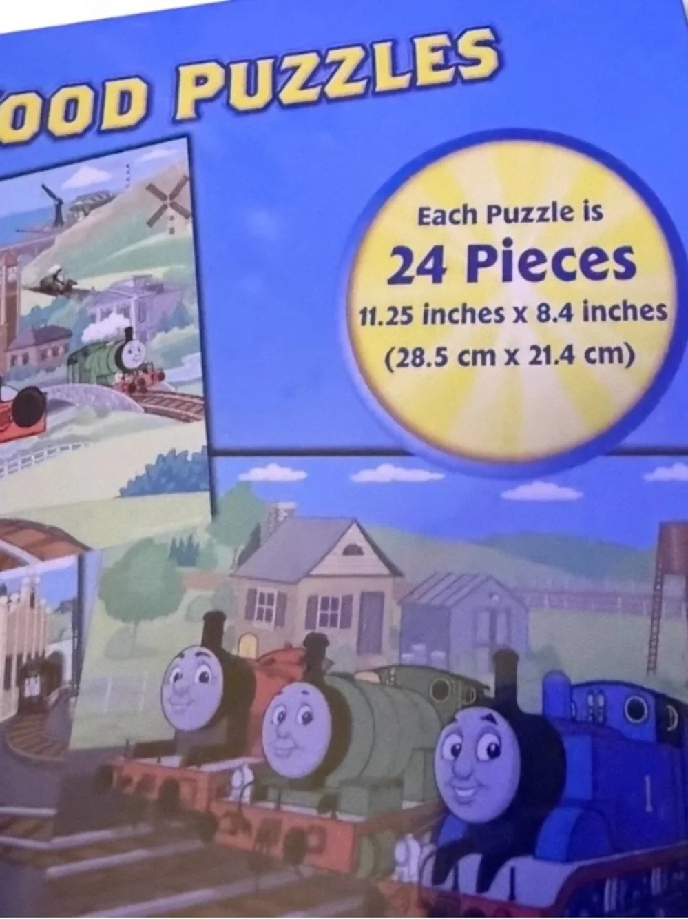New~Thomas & Friends~Thomas The Tank Engine~3 Wooden Puzzles ~ 24 Pieces Each